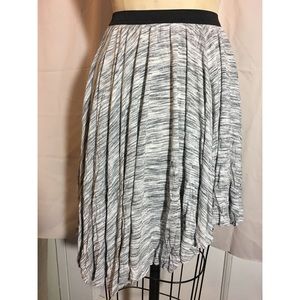 Knit jersey asymmetrical skirt